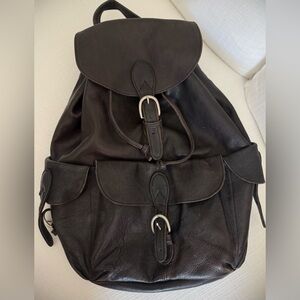 Vintage London Fog Genuine Leather Backpack Bag
